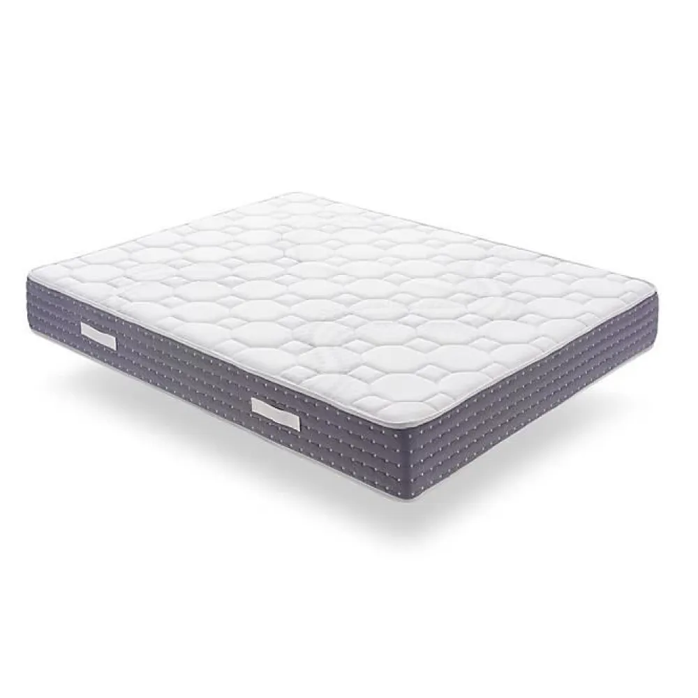 Eccox Matelas 90x180 Ressorts Ensachés Memory Nature avec 5cm Gel Mémoire de forme + Graphène + Supersoft Hauteur 30 cm +/-2 n* Matelas