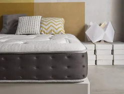 Simpur Low Cost Matelas 135x190 Royal Top, mousse mémoire ViscoGraphene, 30 cm, 11 zones, thermo-régulé, excellente indépendance de couchage* Matelas