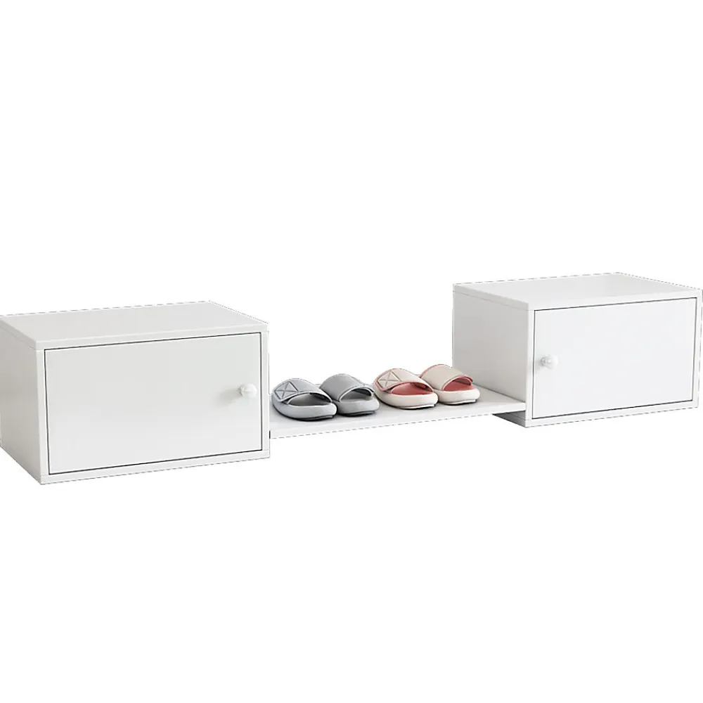Meuble à chaussures 189x40x34,5 cm, multifonction, utilisable avec lit superposé, blanc>Fortuna lai Hot