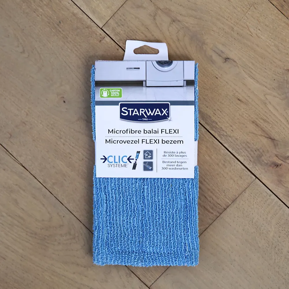 Starwax Microfibre pour balai Clic Système L.24 x l.12 cm* Serpillère