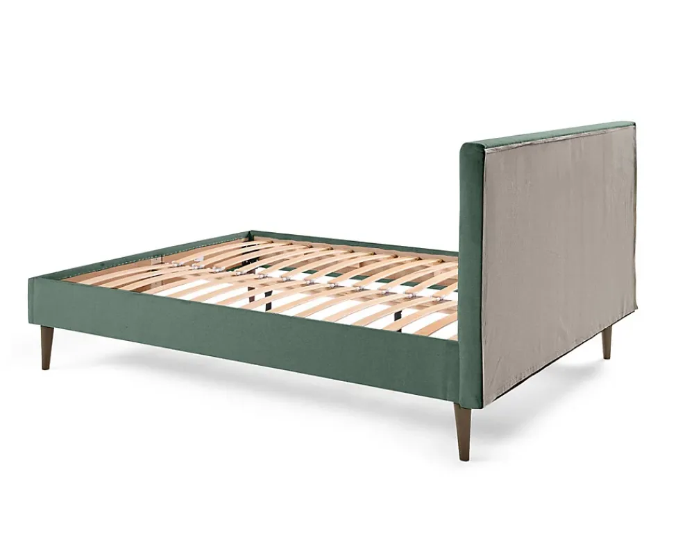 Best Mobilier Monet - lit - 160x200 - sommier inclus - en tissu -* Lit Double