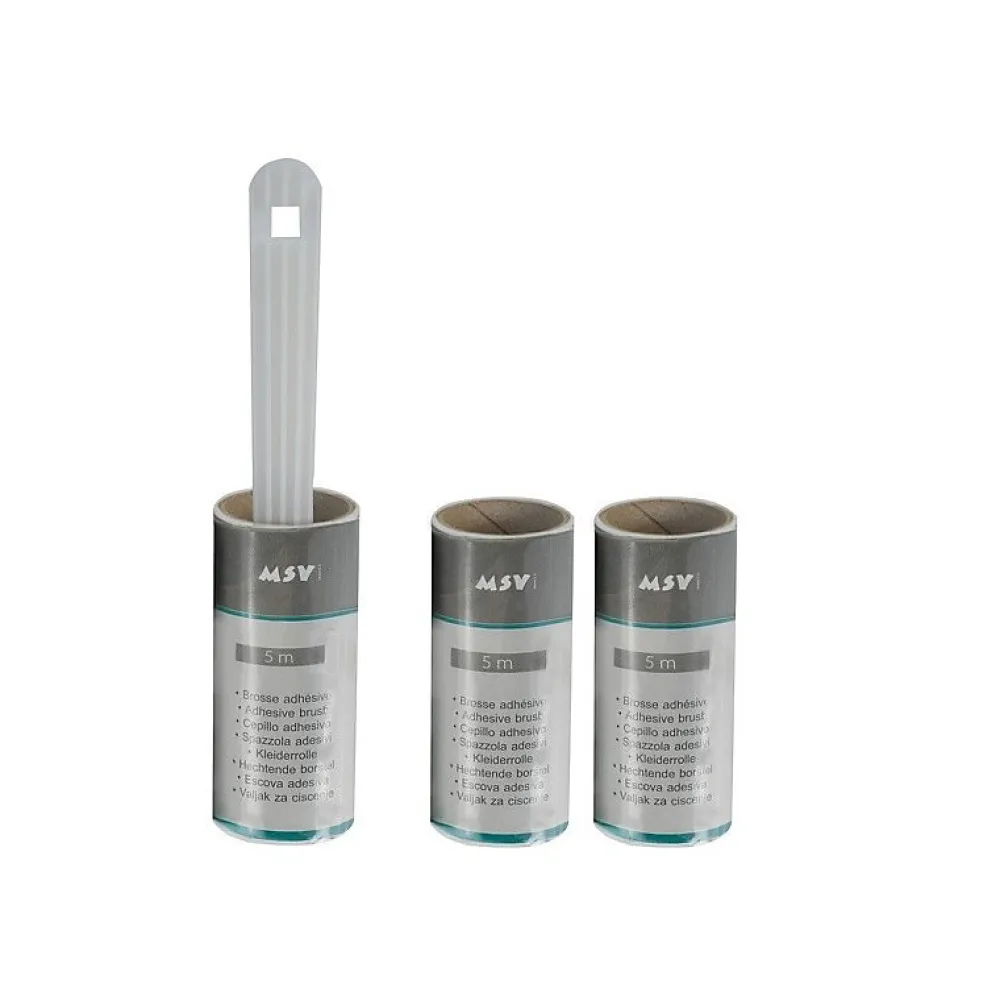 MSV Brosse rouleau adhesive à vètement+ 2 Rechanges 5M* Entretien Du Textile