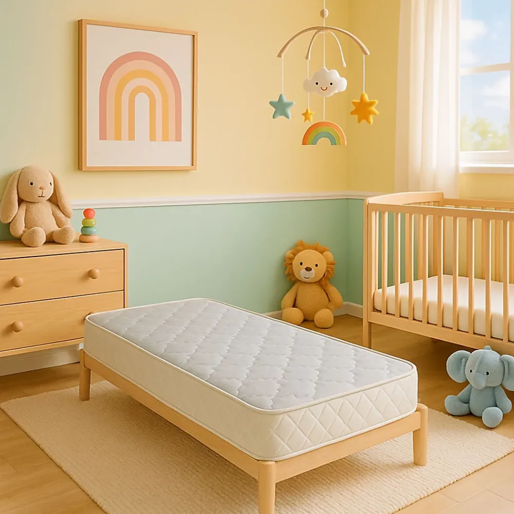 King Of Dreams Natura Baby Matelas 60x120 Haut de Gamme pour Bébé Densité 35 Kg/m3 - Hauteur 8 cm -* Matelas