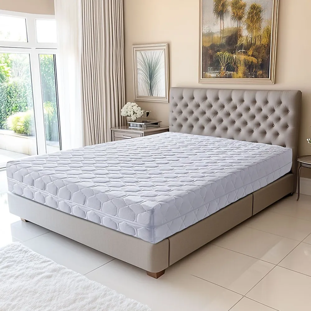 King Of Dreams Natural Matelas 100x200 face de contact latex - Compatible Sommiers Electriques - 80 Kg/m3 - Hauteur 20 cm - Soutien Souple (100* Matelas