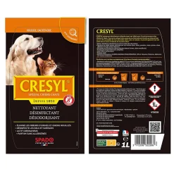 Spado Nettoyant désinfectant désodorisant spécial chiens et chats Crésyl 1L* Désinfectant