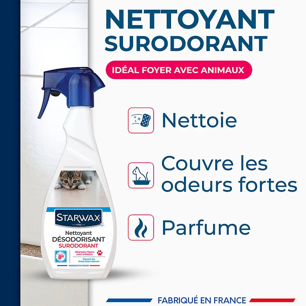 Nettoyant désinfectant suprodorant milieu animal 500ml>Starwax Sale