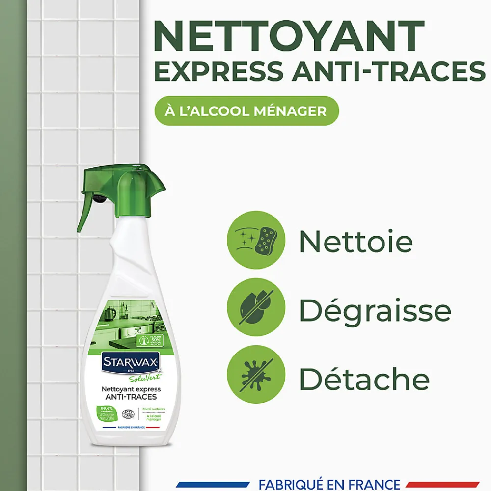 Nettoyant multi-usages à l'alcool ménager SoluVert 500ml>Starwax Sale