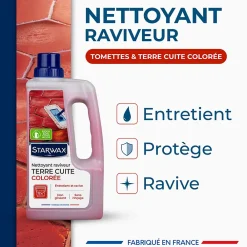 Starwax Nettoyant raviveur tomettes et terres cuites 1L* Nettoyant Et Entretien Pour Sol