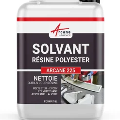 Arcane Industries Nettoyant Solvant Résine Polyester - Substitut acétone - 5 L -* Produits De Gros Lessivage