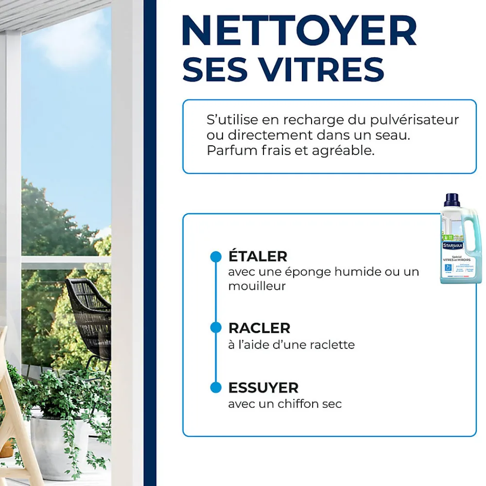 Nettoyant spécial vitres anti-traces à l'alcool 1L>Starwax Hot