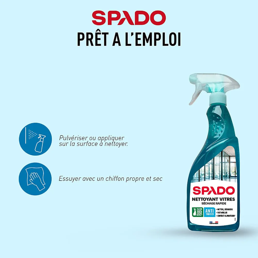 Nettoyant vitres pulvérisateur - séchage rapide 750ml>Spado Sale