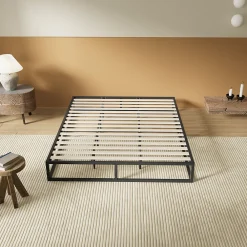 Sleep Lit 90 x 190 cm - Cadre en acier - Lattes en bois>November Outlet