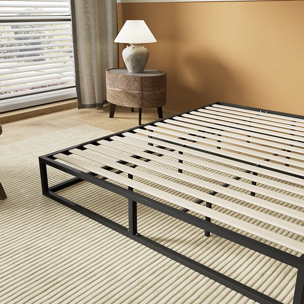 Sleep Lit 90 x 190 cm - Cadre en acier - Lattes en bois>November Outlet