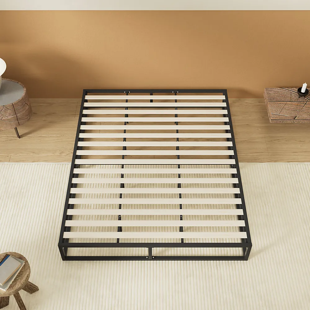 Sleep Lit 90 x 190 cm - Cadre en acier - Lattes en bois>November Outlet