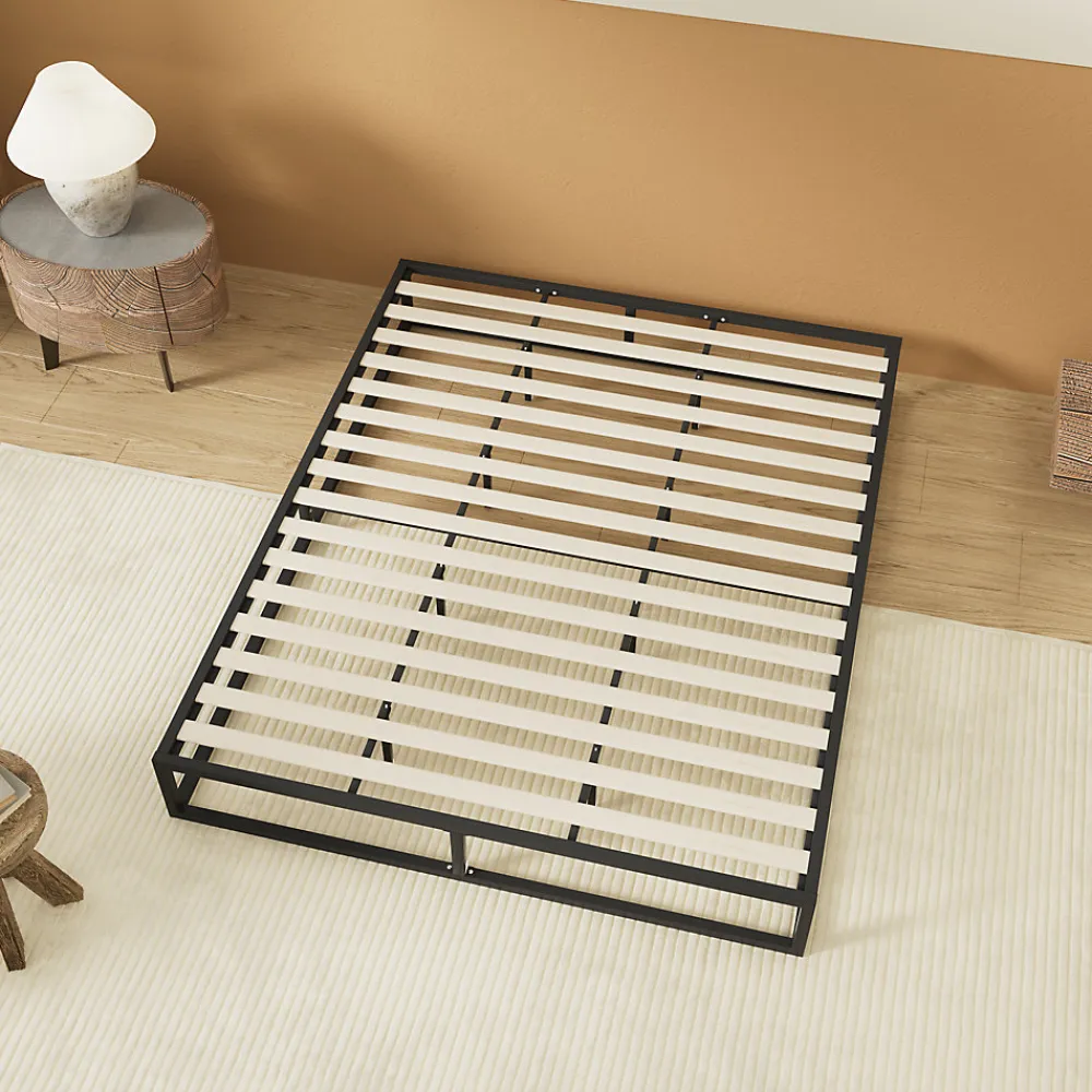 Sleep Lit 90 x 190 cm - Cadre en acier - Lattes en bois>November Outlet