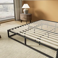 Sleep Lit 140 x 200 cm - Cadre en acier - Lattes en bois><noscript><img width=