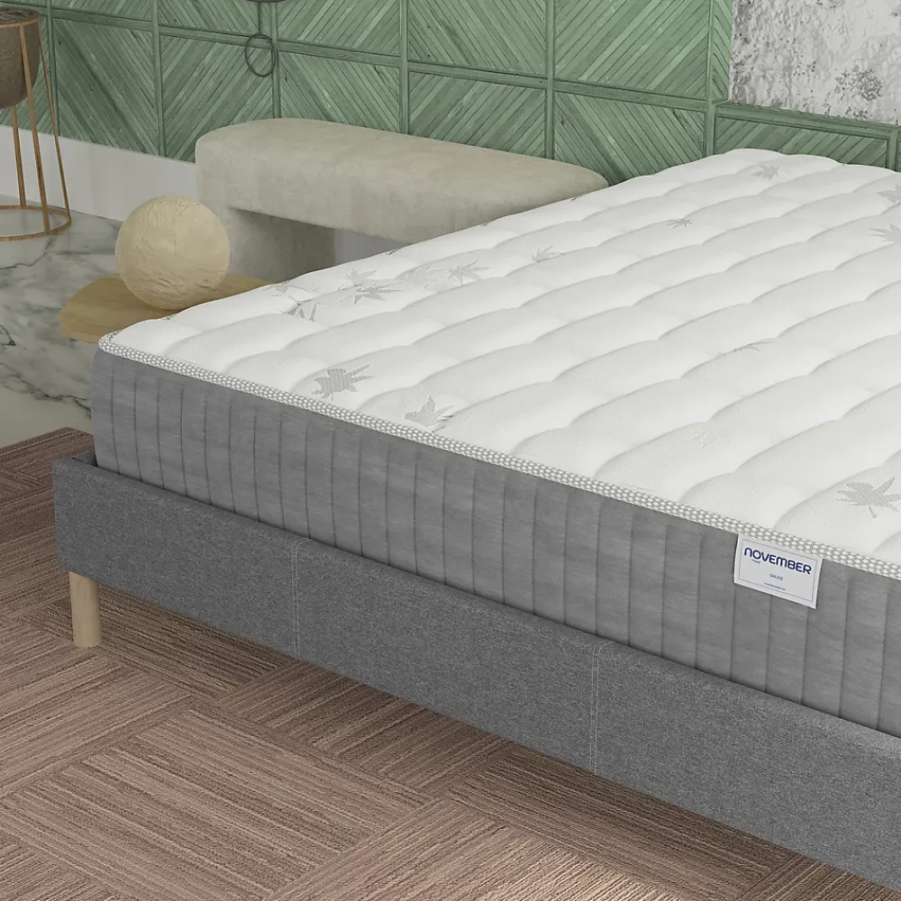 November Sleep Matelas Ressorts Ensachés 140x200 cm GALICE, Accueil Mémoire De Forme, 25 Cm D'épaisseur* Matelas