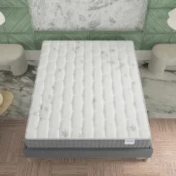 November Sleep Matelas Ressorts Ensachés 140x200 cm GALICE, Accueil Mémoire De Forme, 25 Cm D'épaisseur* Matelas