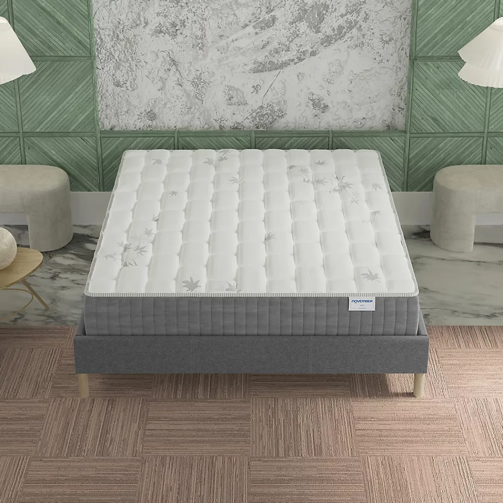 November Sleep Matelas Ressorts Ensachés 140x200 cm GALICE, Accueil Mémoire De Forme, 25 Cm D'épaisseur* Matelas