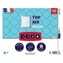 Dodo Oreiller - - MEDIUM TOP AIR - 60 x 60 cm - Blanc* Oreiller Ferme