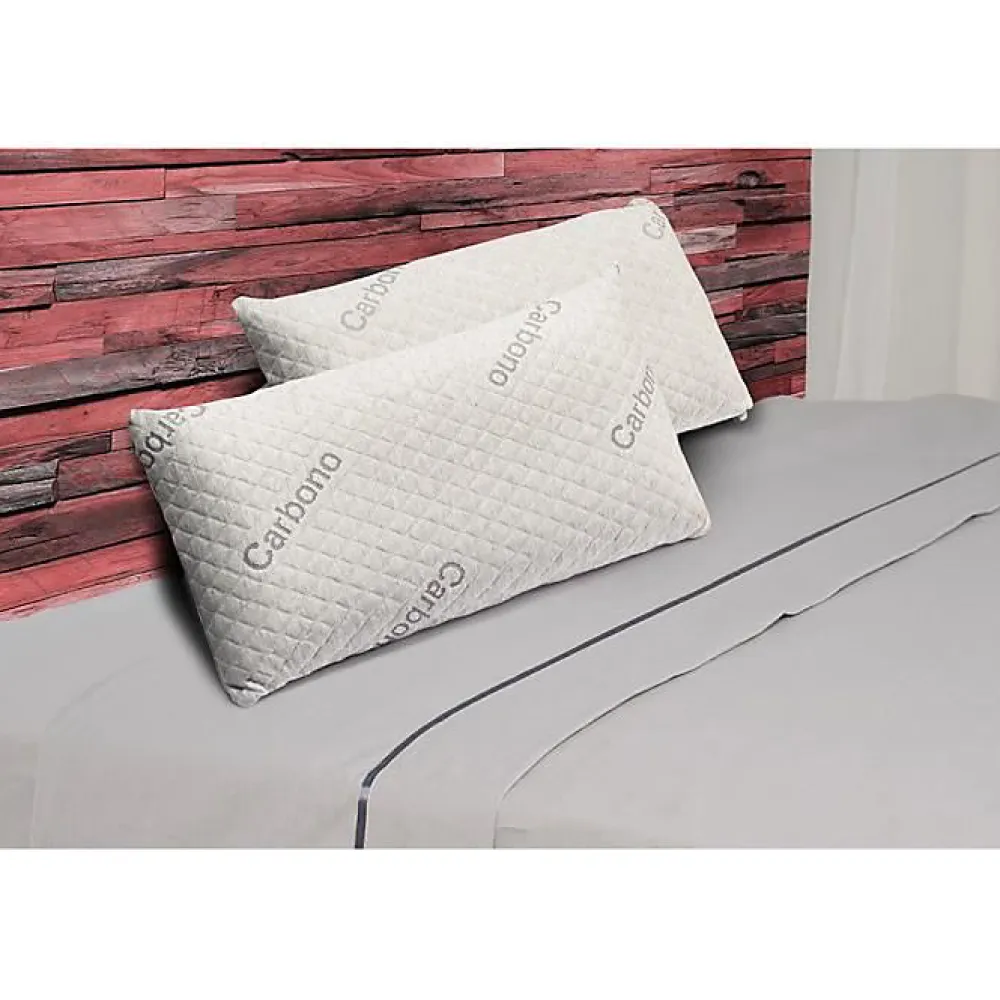 Eccox Oreiller - - Carbone - 60 x 40 cm - Fermeté moyenne - Housse amovible* Oreiller Mémoire De Forme