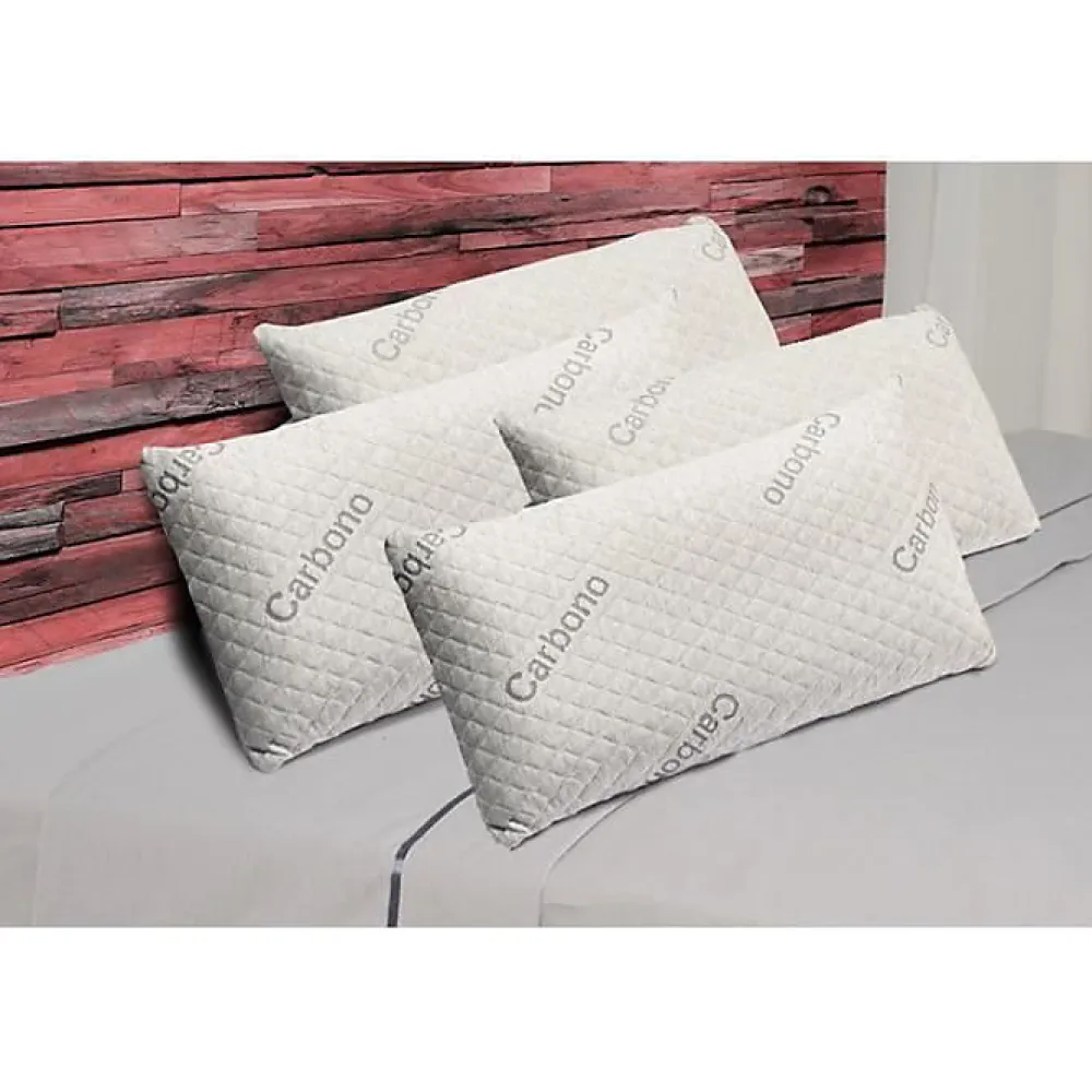 Eccox Oreiller - - Carbone - 90 x 40 cm - Fermeté Moyenne - Housse Amovible* Oreiller Mémoire De Forme