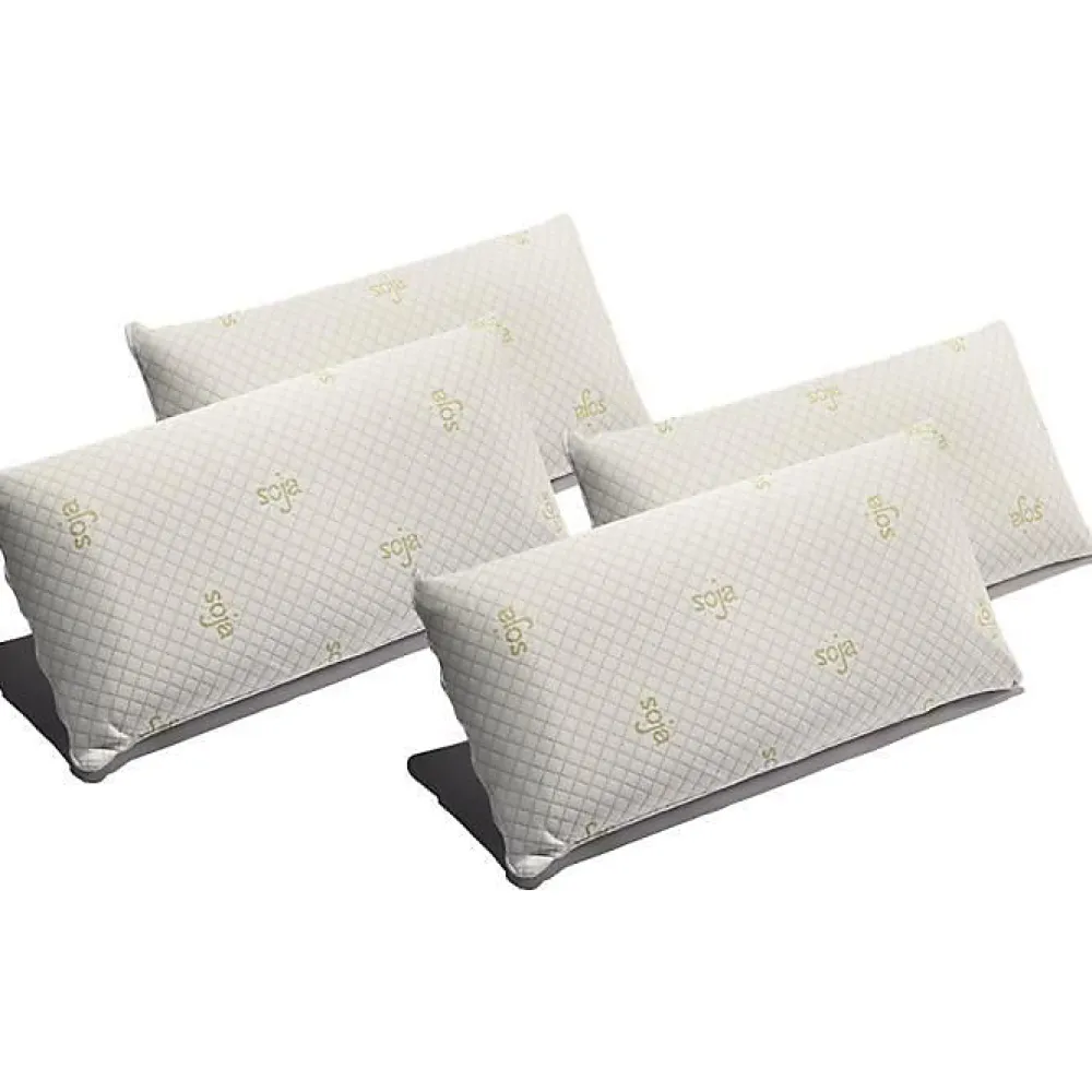 Oreiller - - Mousse à mémoire Soja - 80 x 40 cm - Fermeté moyenne - Ergonomique>Eccox Discount