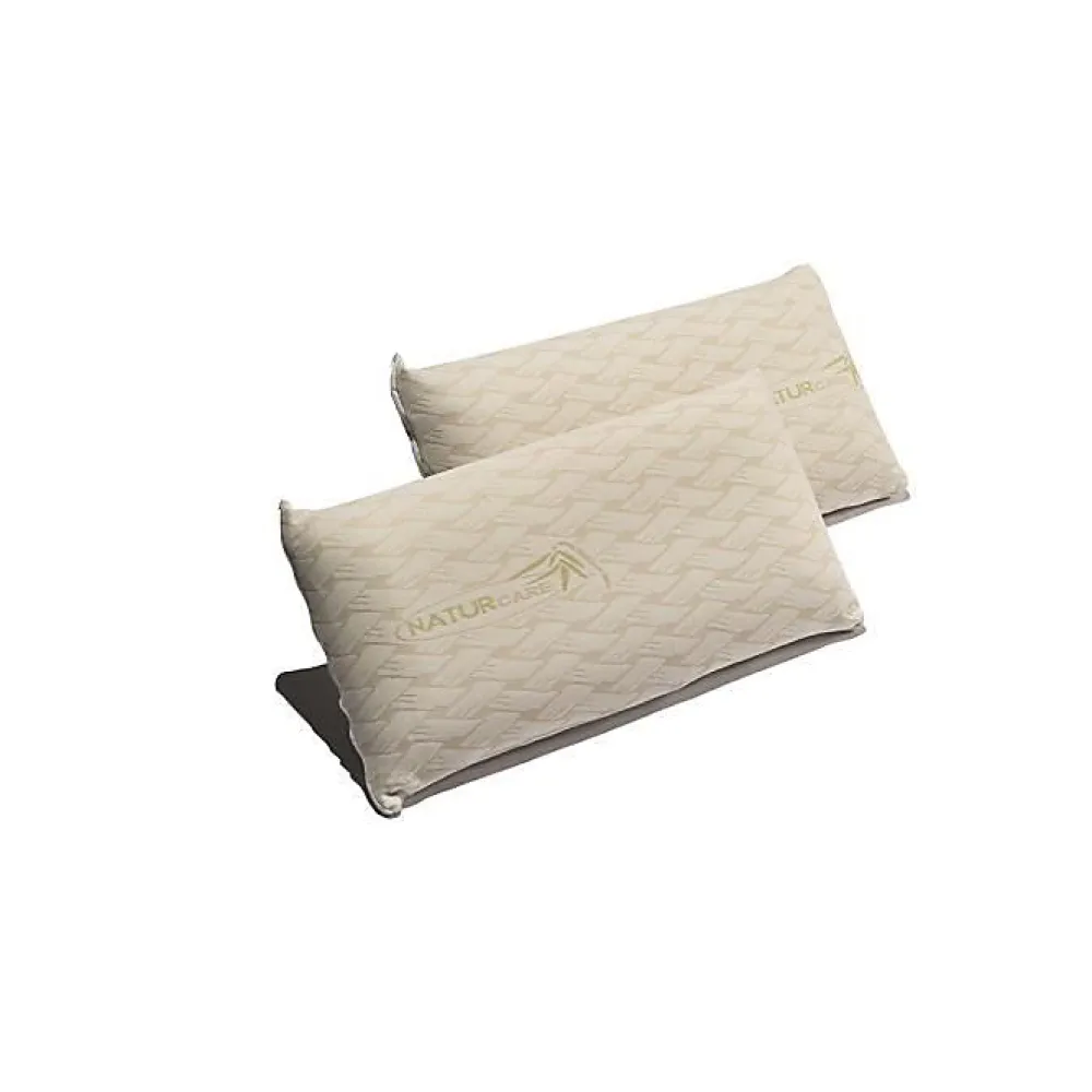 Oreiller - - Natur Care - 80 x 40 cm - Mousse à mémoire - Housse amovible - Beige>Eccox Outlet