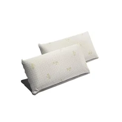 Oreiller - - Pack de 2 - Mousse à mémoire de soja - 90 x 40 cm - Ergonomique - Moyenne fermeté>Eccox Outlet