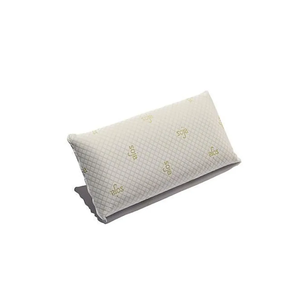 Oreiller - - Pack de 2 - Mousse à mémoire de soja - 90 x 40 cm - Ergonomique - Moyenne fermeté>Eccox Outlet