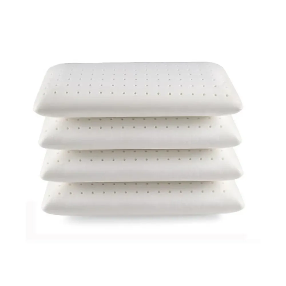 Eccox Oreiller - - Pack de 4 - 60x40 cm - Mousse à mémoire - Fermeté moyenne - Anti-acariens* Oreiller Mémoire De Forme