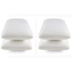 Eccox Oreiller - - Pack de 4 - 150x40 cm - Mousse à mémoire - Fermeté moyenne - Anti-acariens* Oreiller Mémoire De Forme