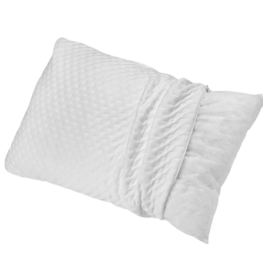 Oreiller à flocons et mémoire de forme (40x60 cm - Blanc)>Toison d'Or Online