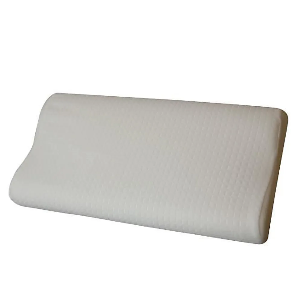Oreiller Cervical - - Pack de 2 - Mousse à Mémoire - 40x70 cm - Ergonomique - Blanc>Eccox New