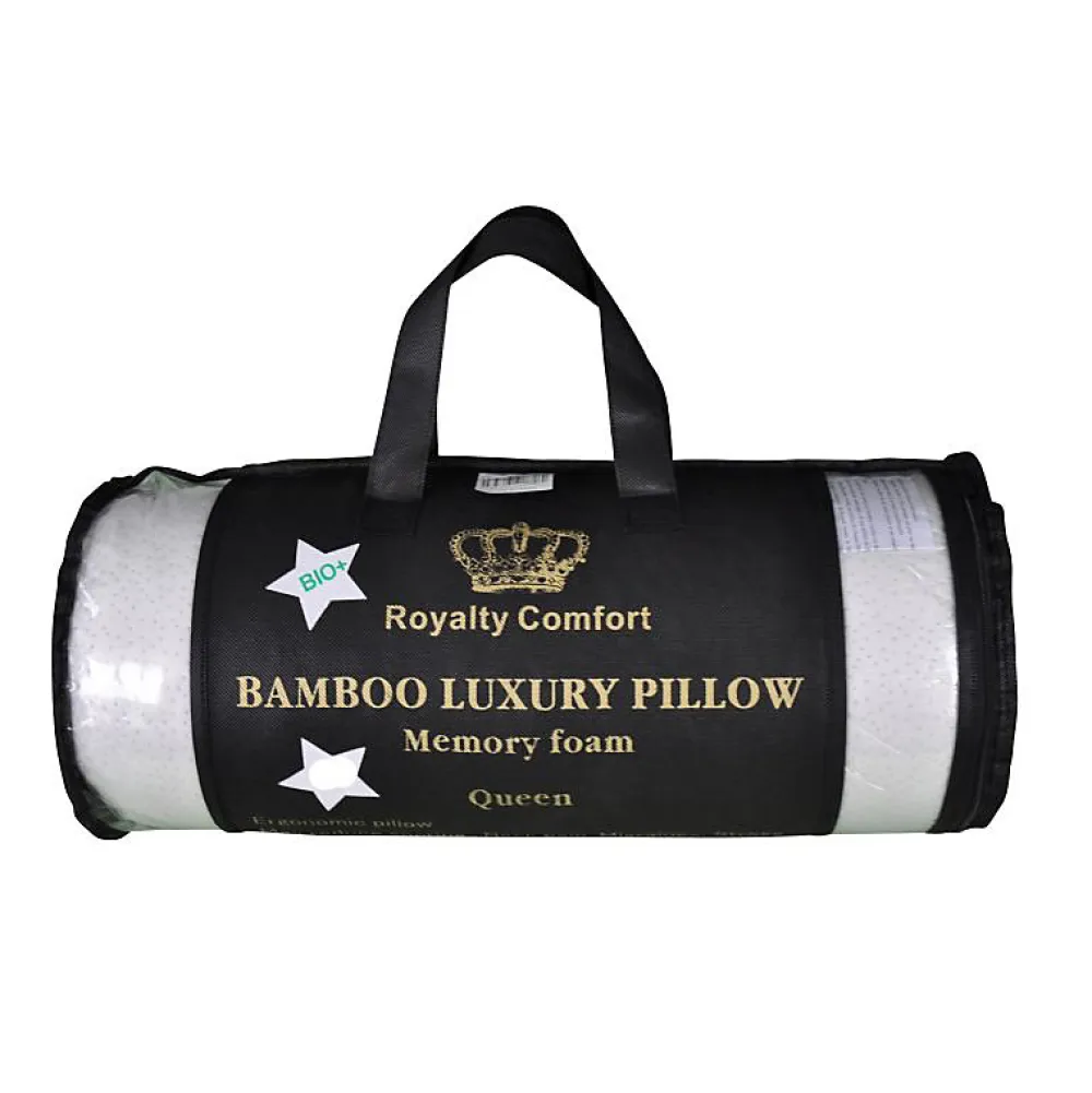 Oreiller de luxe en bambou Queen 50x76cm HG5076BM-blanc>Herzberg Online