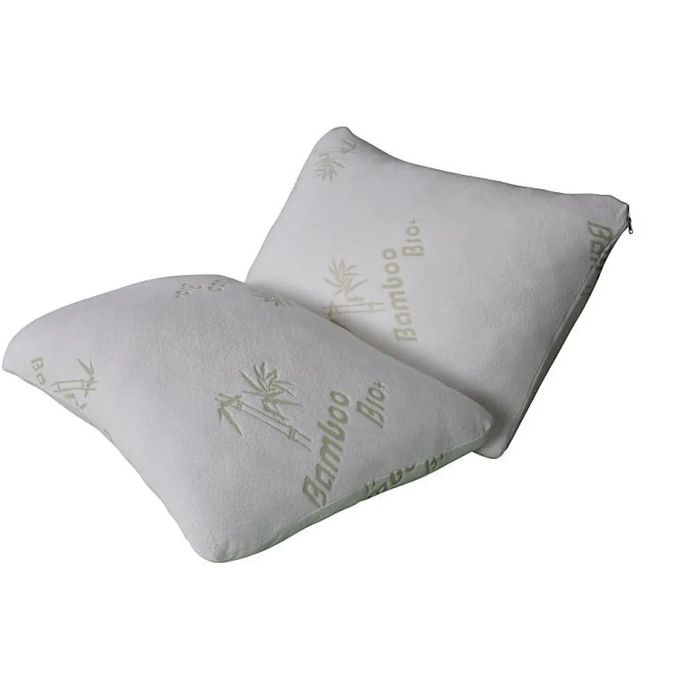 Oreiller de luxe en bambou Queen 50x76cm HG5076BM-blanc>Herzberg Online