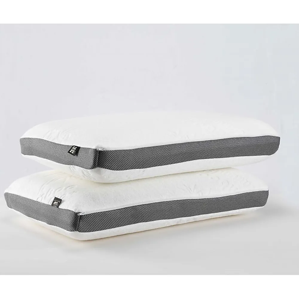 Herzberg Oreiller en bambou à mémoire de forme HG3D6040-WHT* Oreiller Mémoire De Forme