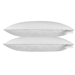 Homescapes Oreiller en plumes de canard 40 x 80 cm - lot de 2 -* Oreiller Moelleux
