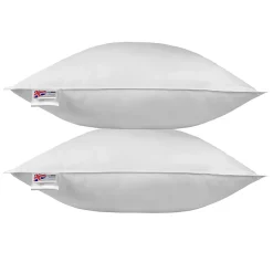 Homescapes Oreiller en plumes et duvet d'oie 80 x 80 cm - lot de 2 -* Oreiller Moelleux