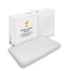 Inphysio Oreiller enfant respirant en tissu de bambou 50x30x5,5 -* Oreiller Mémoire De Forme