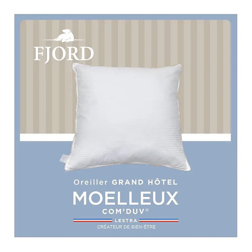 Lestra Oreiller Fjord Grand Hotel moelleux coton satin 50x70* Oreiller Moelleux
