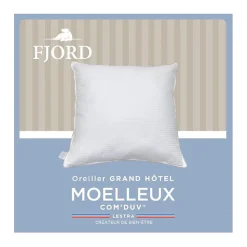 Lestra Oreiller Fjord Grand Hotel moelleux coton satin 65x65* Oreiller Moelleux