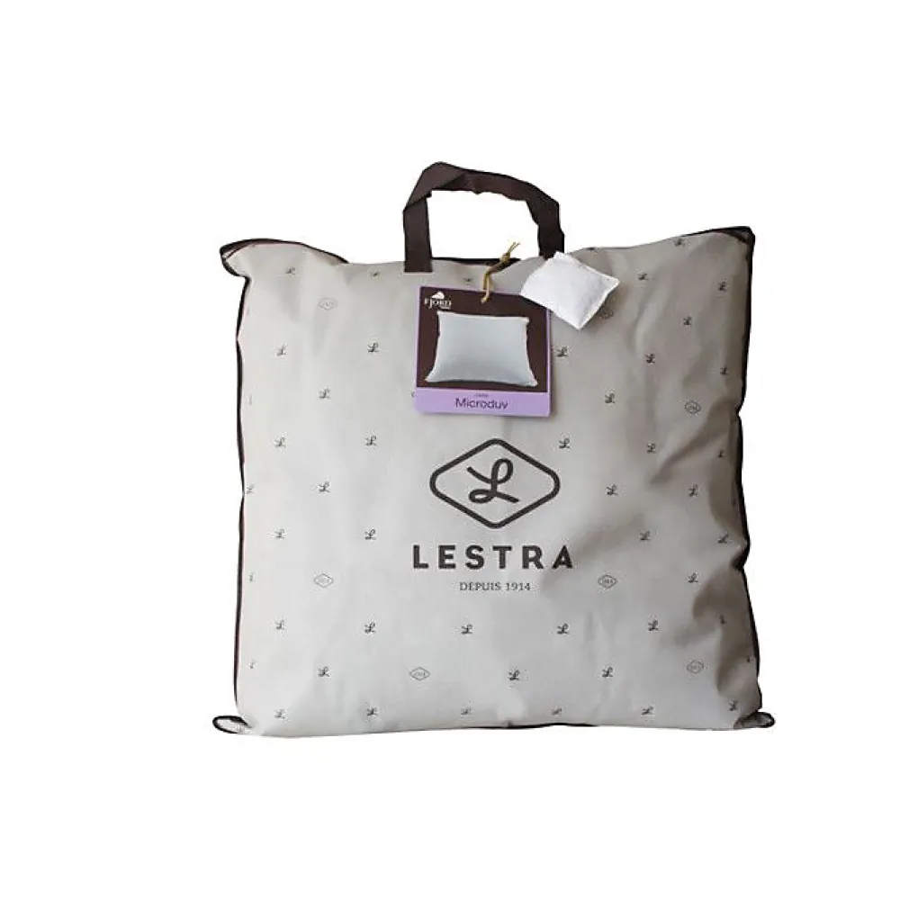 Lestra Oreiller Microduv Fjord moelleux coton satiné blanc 65x65* Oreiller Moelleux