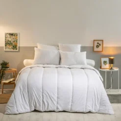 Bleu Calin Oreiller Moelleux 60x60cm ANTI-ACARIENS Traitement Naturel* Oreiller Moelleux