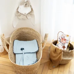 Sevira Kids Oreiller plat en gaze de coton Jeanne* Oreiller Moelleux