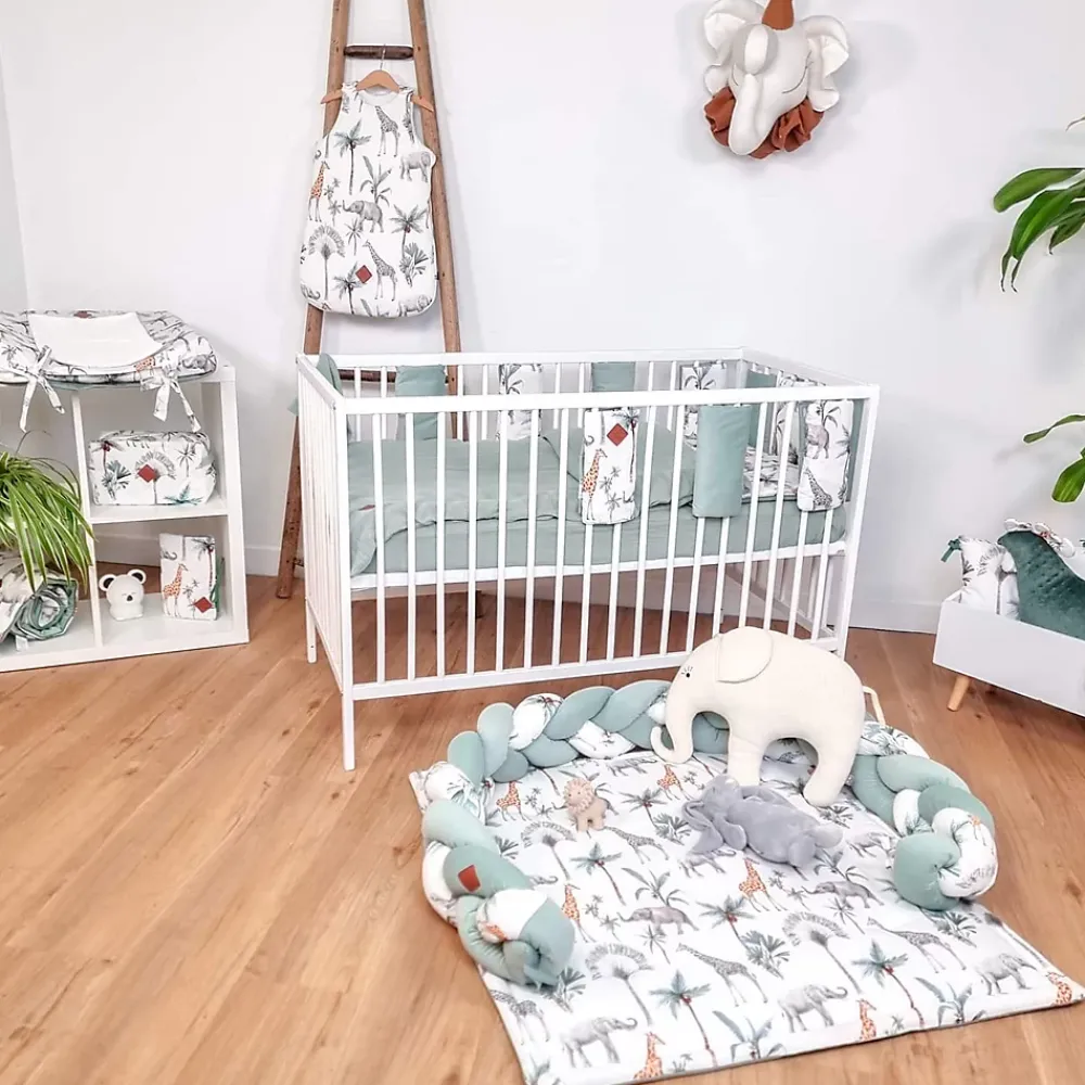 Sevira Kids Oreiller plat réversible en coton Safari* Oreiller Moelleux