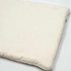 Oreiller plat réversible en lin lavé><noscript><img width=