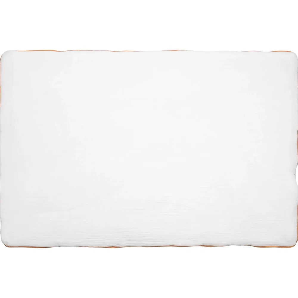 Sevira Kids Oreiller plat réversible en gaze de coton Bleuet* Oreiller Moelleux
