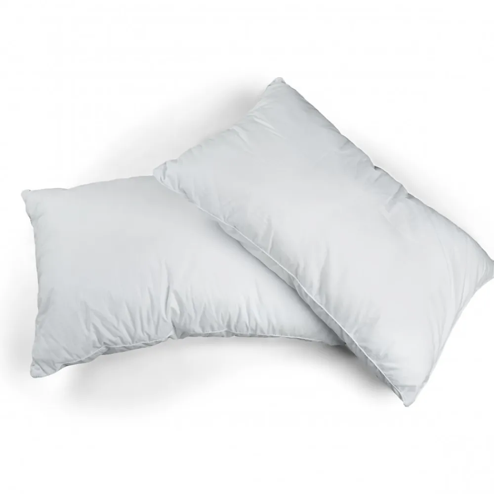 Oreiller rectangulaire ou carré moelleux 100% Polyester Fibres Creuses Coussin Promo Linge 50x70 cm Lot de 2>Promolinge Best