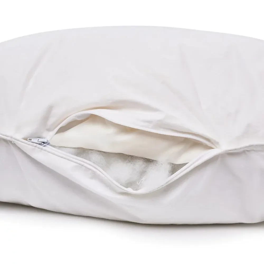 Bleu Calin Oreiller souple 60x60 cm DUO DUVET CANARD MICROFIBRE* Oreiller Moelleux